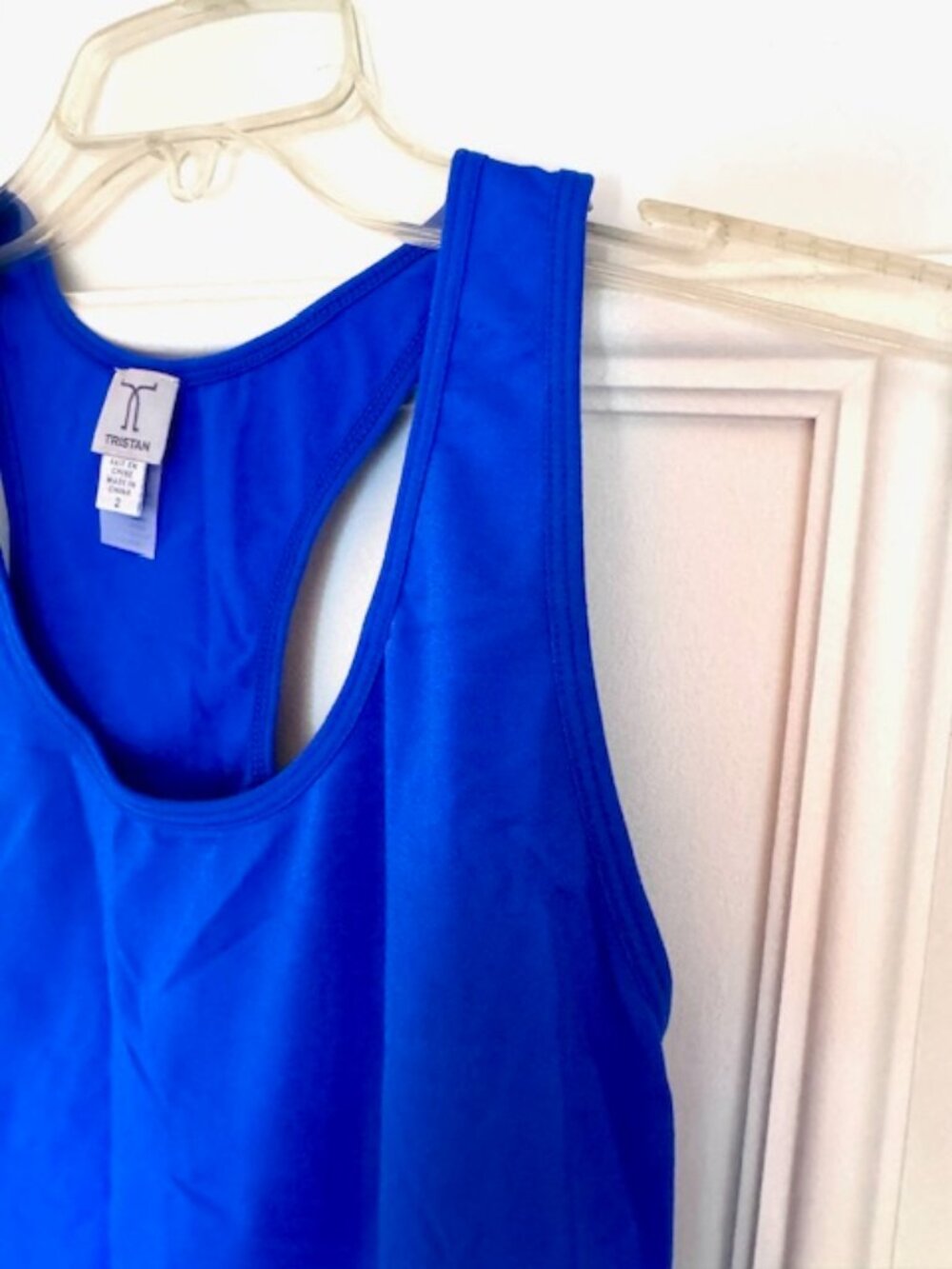 Blue Racerback Tank Top - Picture 4 of 5